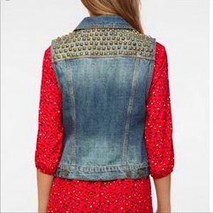 BDG Studded Denim Vest